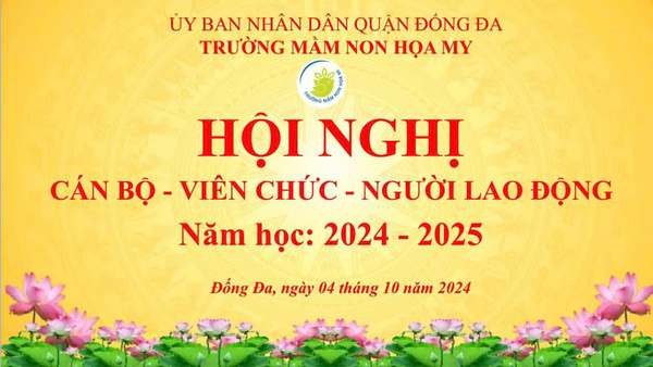 Trường MN Họa My Tổ Chức Hội Nghị Cán Bộ, Viên Chức, Người Lao Động Năm Học 2024-2025