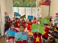 🇻🇳 mam non hoa my tu hao chao ngay giai phong 🇻🇳 - truong mam non hoa my